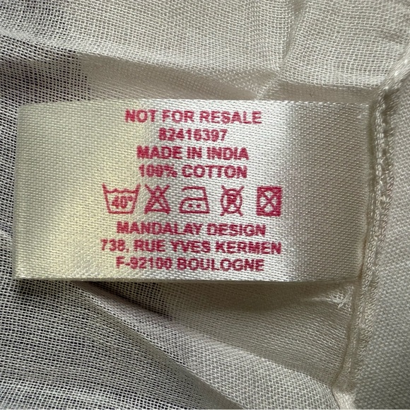 Escada Marine Groove Oversized Purple Cotton Resort Scarf Wrap Y2K Designer Logo - Picture 8 of 10